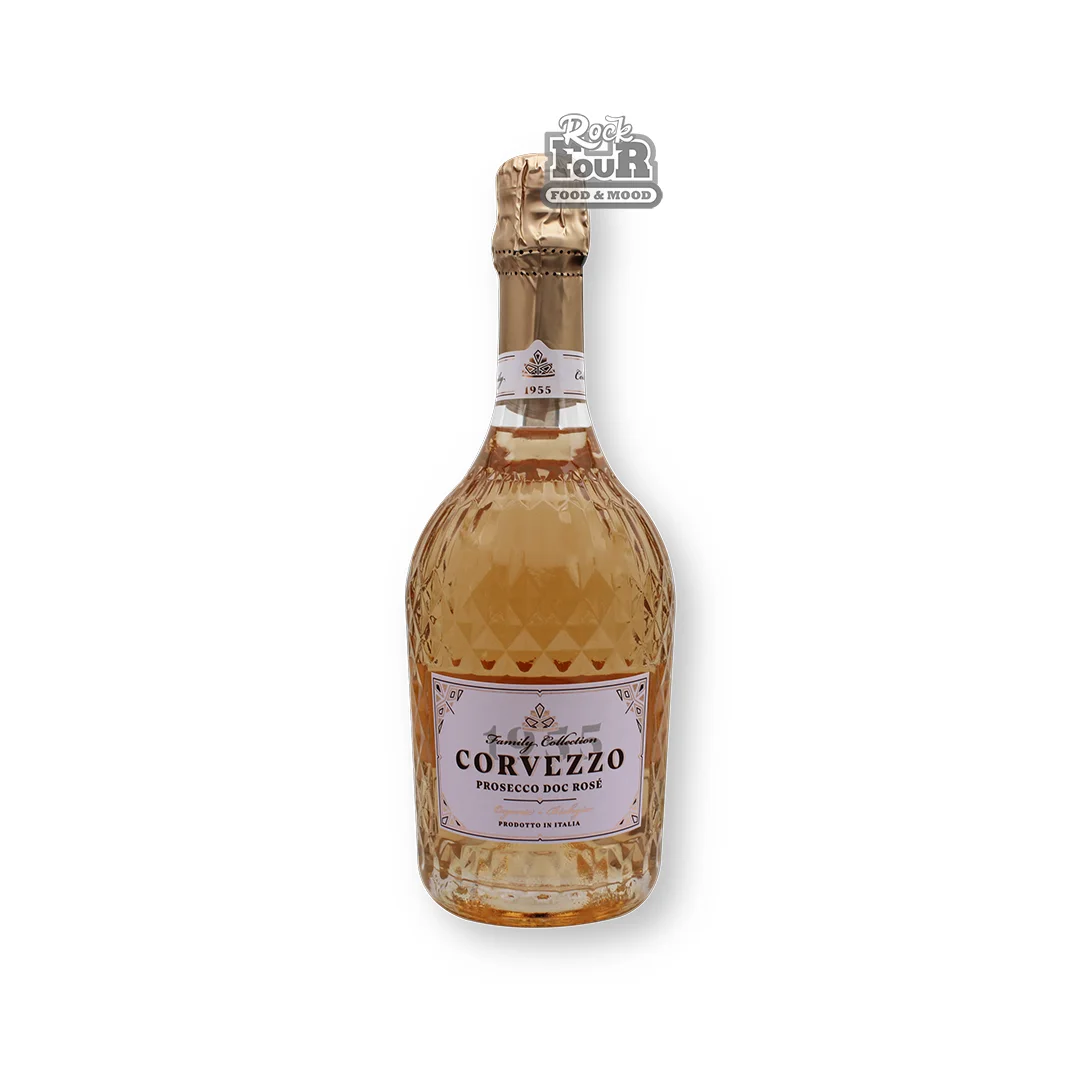 Sparkling wine "Corvezzo Prosecco Doc Rose" pink, extra dry 750ml